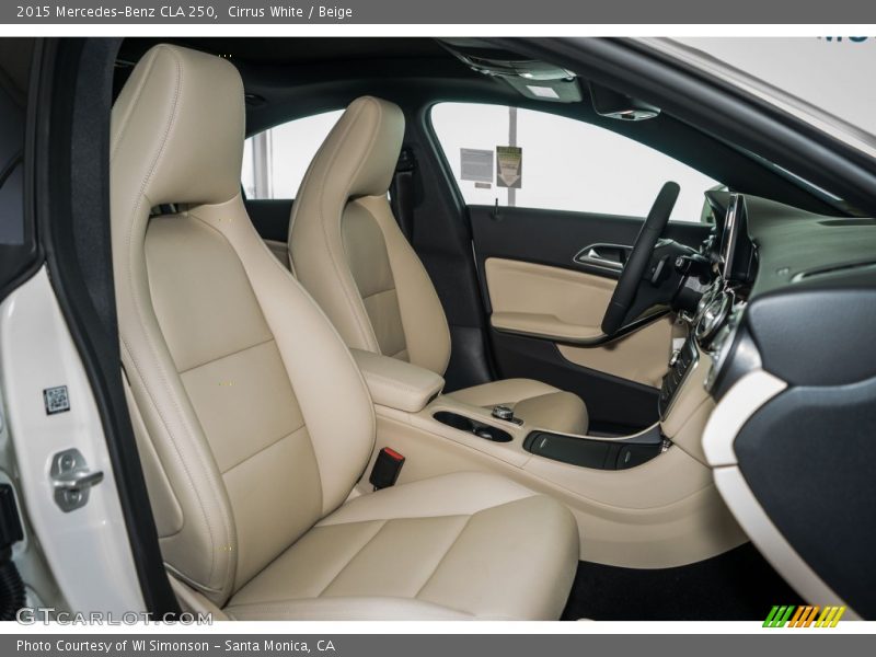 Cirrus White / Beige 2015 Mercedes-Benz CLA 250