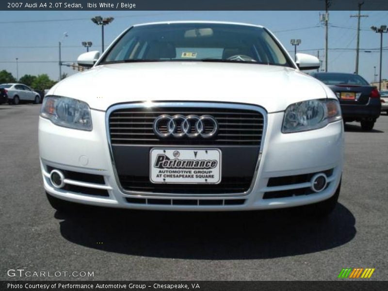 Ibis White / Beige 2007 Audi A4 2.0T Sedan