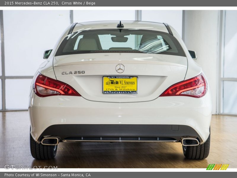 Cirrus White / Beige 2015 Mercedes-Benz CLA 250