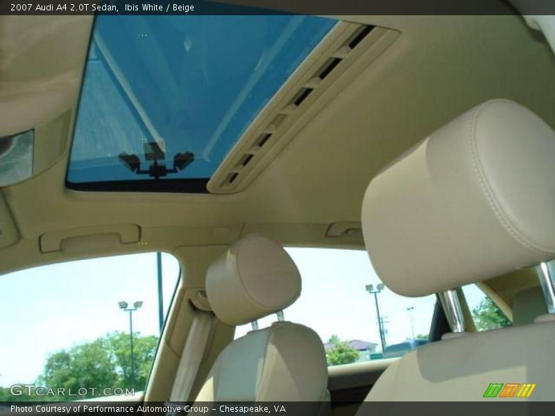 Ibis White / Beige 2007 Audi A4 2.0T Sedan