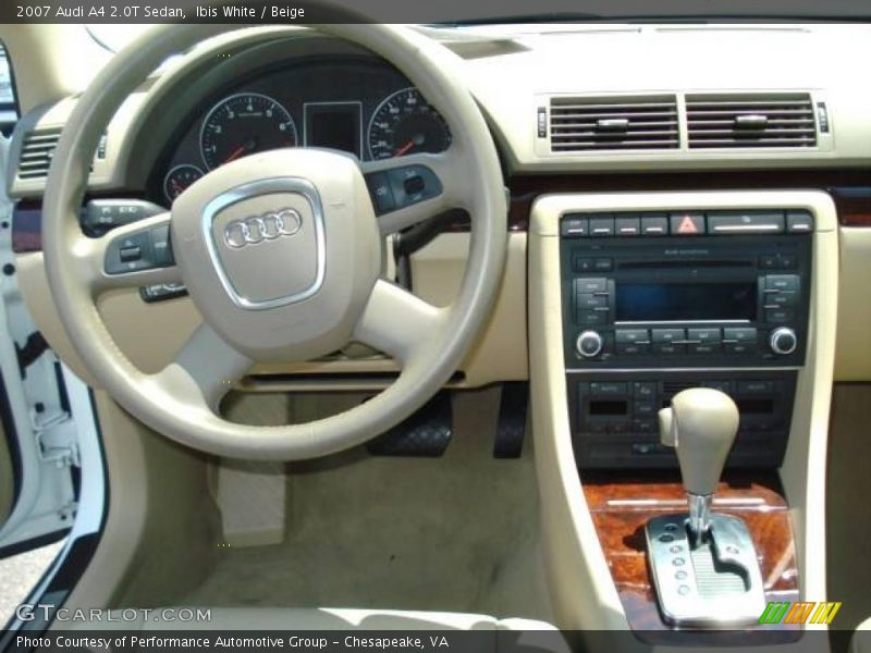 Ibis White / Beige 2007 Audi A4 2.0T Sedan