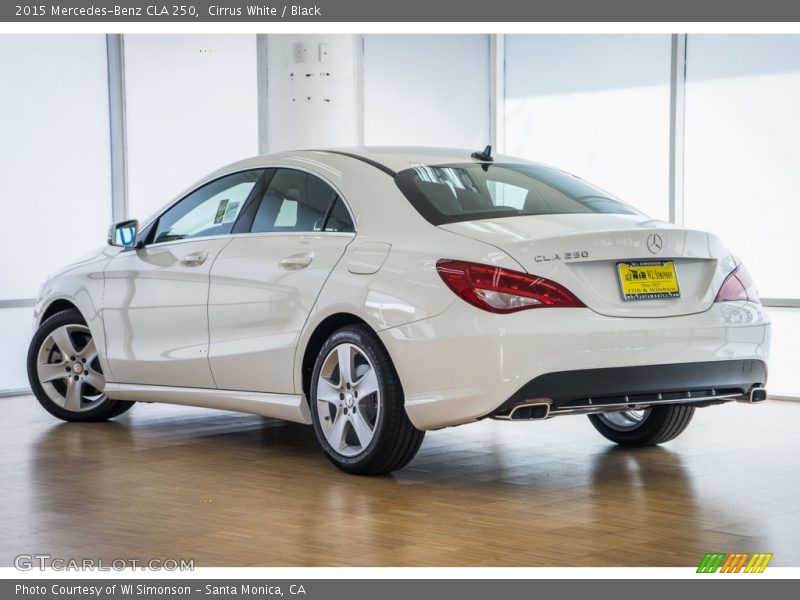 Cirrus White / Black 2015 Mercedes-Benz CLA 250