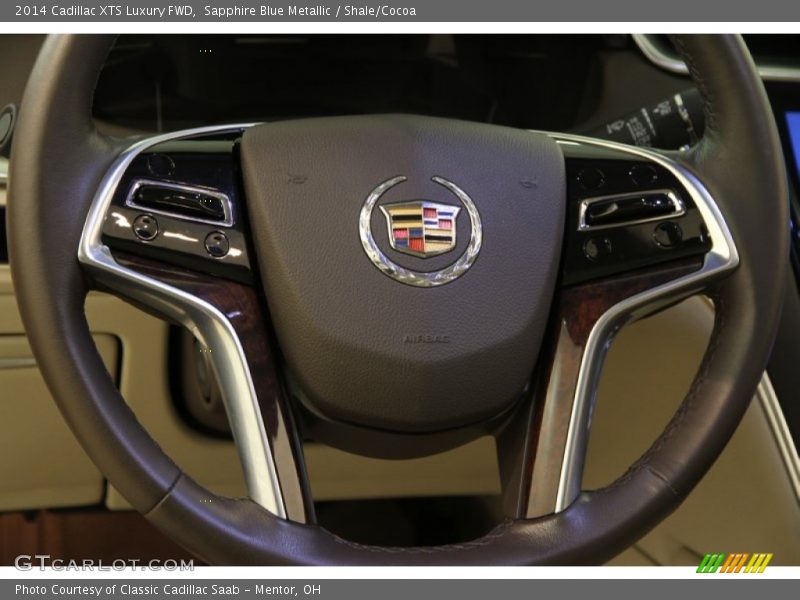 Sapphire Blue Metallic / Shale/Cocoa 2014 Cadillac XTS Luxury FWD