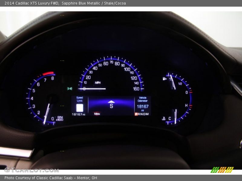 Sapphire Blue Metallic / Shale/Cocoa 2014 Cadillac XTS Luxury FWD