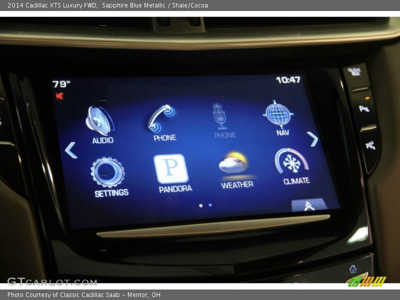 Sapphire Blue Metallic / Shale/Cocoa 2014 Cadillac XTS Luxury FWD