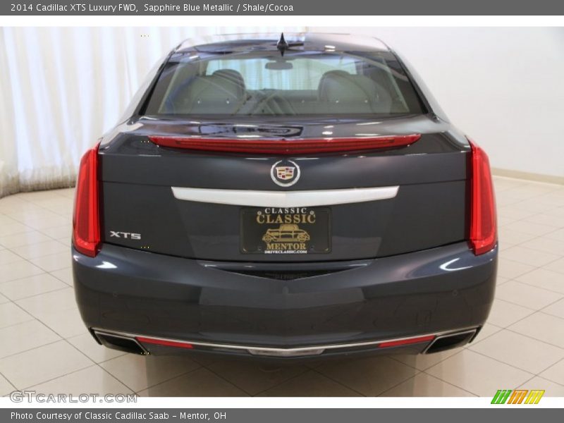 Sapphire Blue Metallic / Shale/Cocoa 2014 Cadillac XTS Luxury FWD