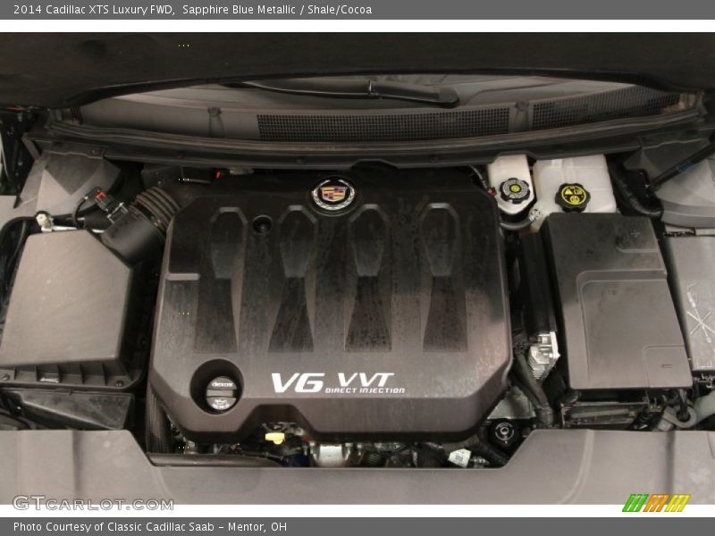 Sapphire Blue Metallic / Shale/Cocoa 2014 Cadillac XTS Luxury FWD
