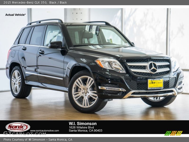 Black / Black 2015 Mercedes-Benz GLK 350