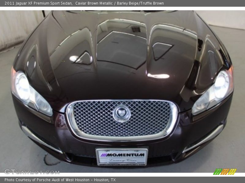 Caviar Brown Metallic / Barley Beige/Truffle Brown 2011 Jaguar XF Premium Sport Sedan