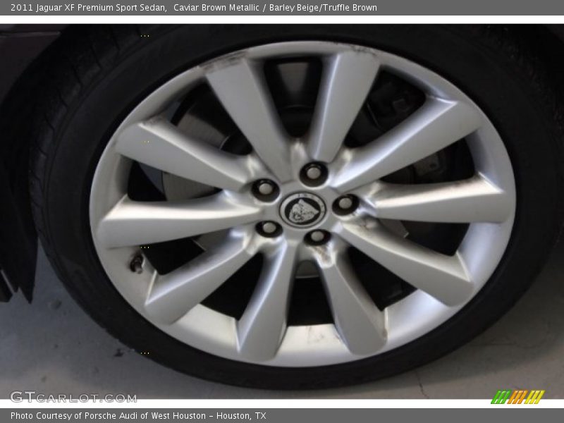 Caviar Brown Metallic / Barley Beige/Truffle Brown 2011 Jaguar XF Premium Sport Sedan