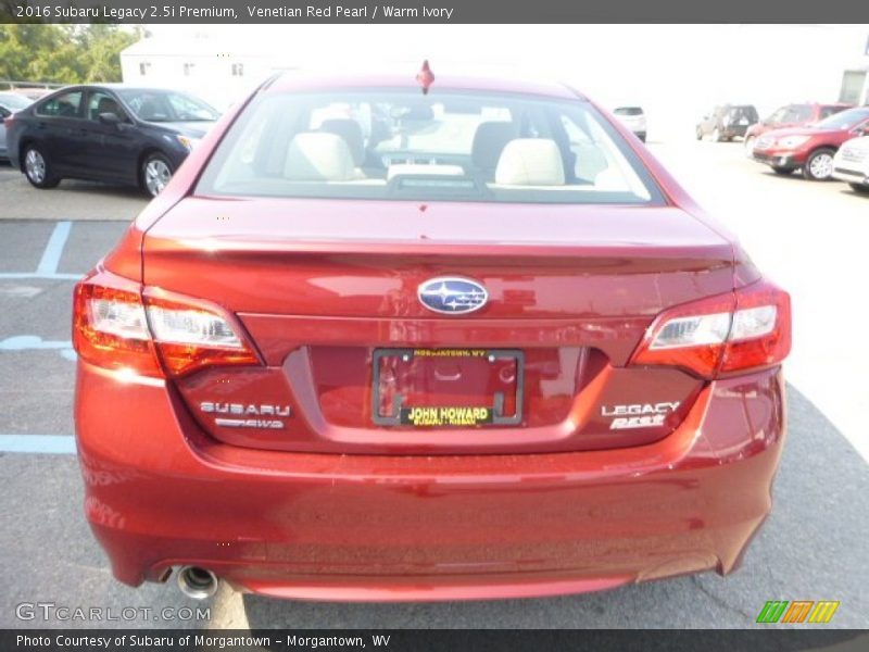 Venetian Red Pearl / Warm Ivory 2016 Subaru Legacy 2.5i Premium