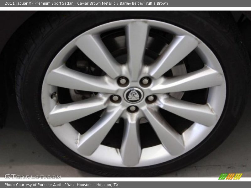 Caviar Brown Metallic / Barley Beige/Truffle Brown 2011 Jaguar XF Premium Sport Sedan