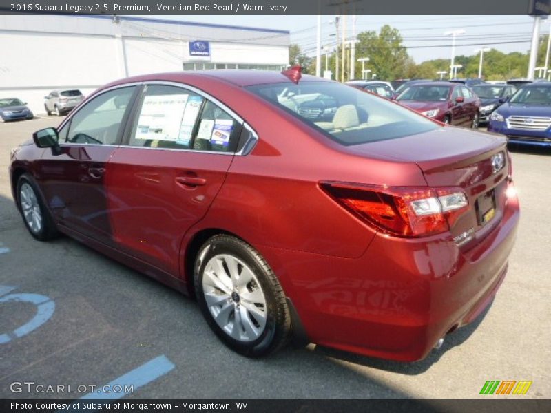 Venetian Red Pearl / Warm Ivory 2016 Subaru Legacy 2.5i Premium