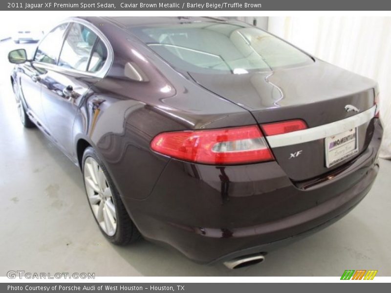 Caviar Brown Metallic / Barley Beige/Truffle Brown 2011 Jaguar XF Premium Sport Sedan