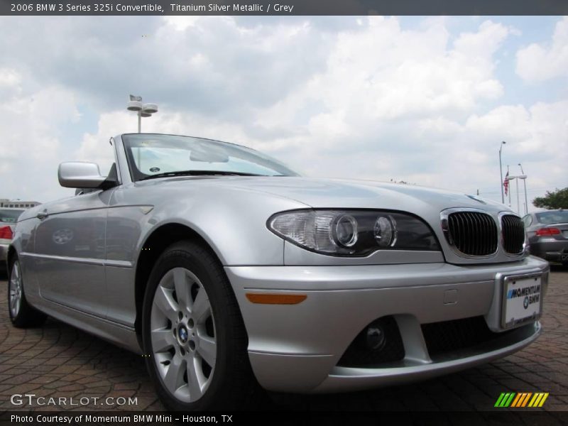 Titanium Silver Metallic / Grey 2006 BMW 3 Series 325i Convertible