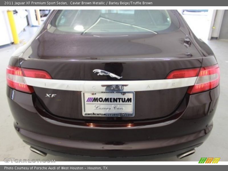 Caviar Brown Metallic / Barley Beige/Truffle Brown 2011 Jaguar XF Premium Sport Sedan
