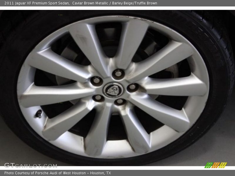 Caviar Brown Metallic / Barley Beige/Truffle Brown 2011 Jaguar XF Premium Sport Sedan