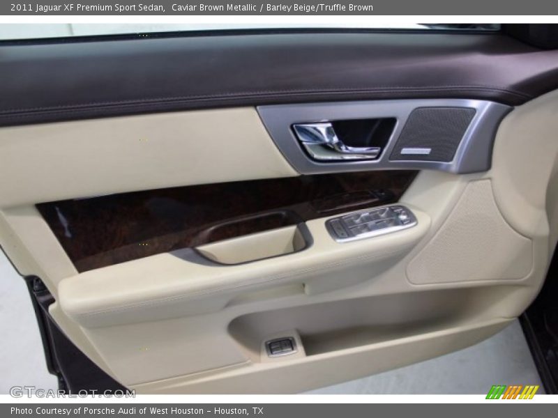 Caviar Brown Metallic / Barley Beige/Truffle Brown 2011 Jaguar XF Premium Sport Sedan