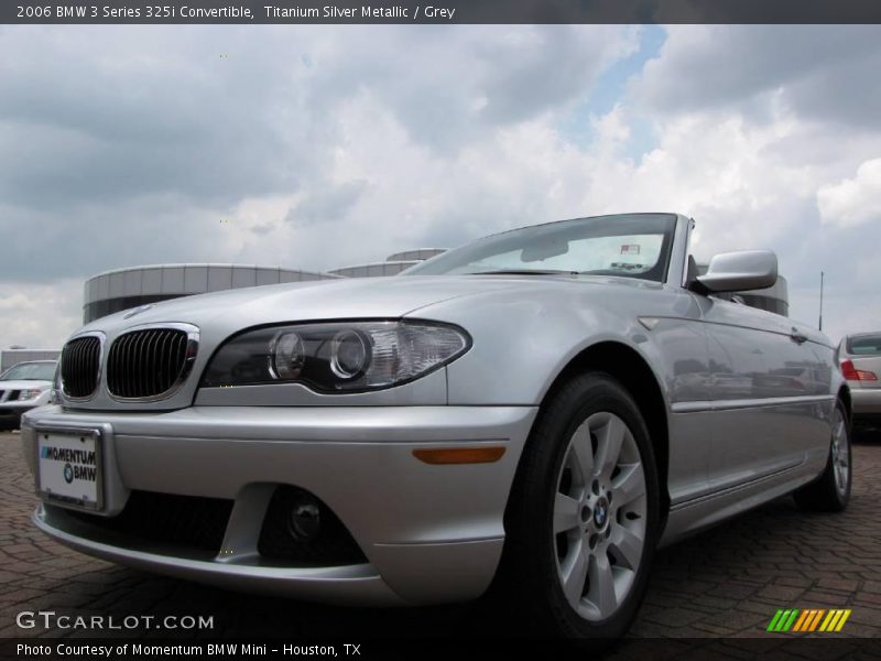 Titanium Silver Metallic / Grey 2006 BMW 3 Series 325i Convertible