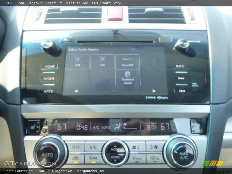 Controls of 2016 Legacy 2.5i Premium