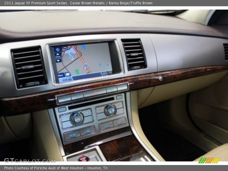 Caviar Brown Metallic / Barley Beige/Truffle Brown 2011 Jaguar XF Premium Sport Sedan