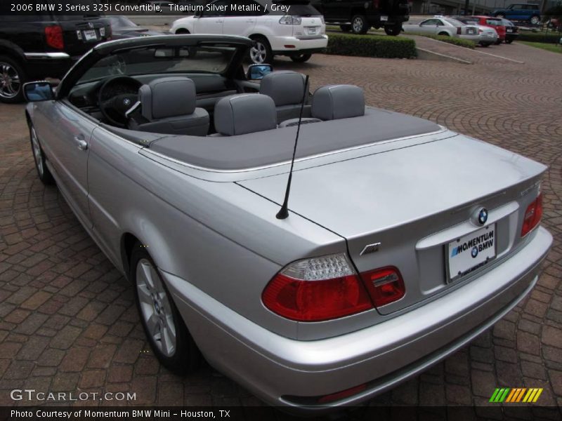 Titanium Silver Metallic / Grey 2006 BMW 3 Series 325i Convertible