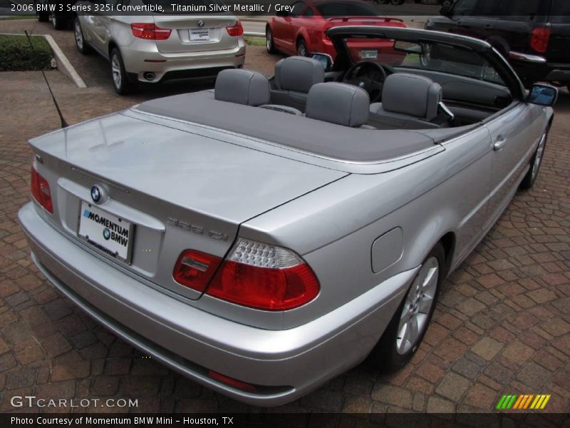 Titanium Silver Metallic / Grey 2006 BMW 3 Series 325i Convertible