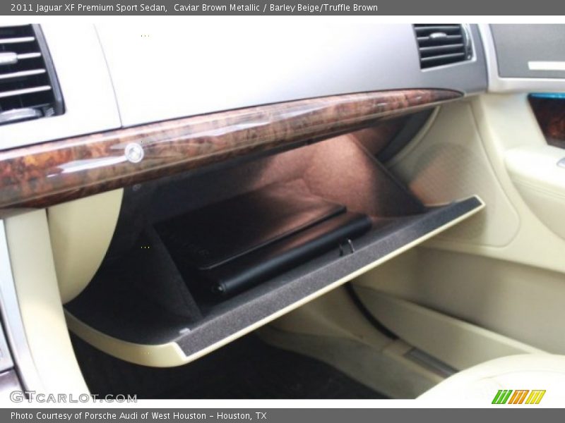 Caviar Brown Metallic / Barley Beige/Truffle Brown 2011 Jaguar XF Premium Sport Sedan