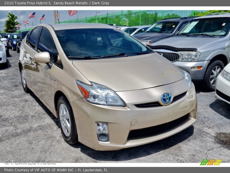 Sandy Beach Metallic / Dark Gray 2010 Toyota Prius Hybrid II