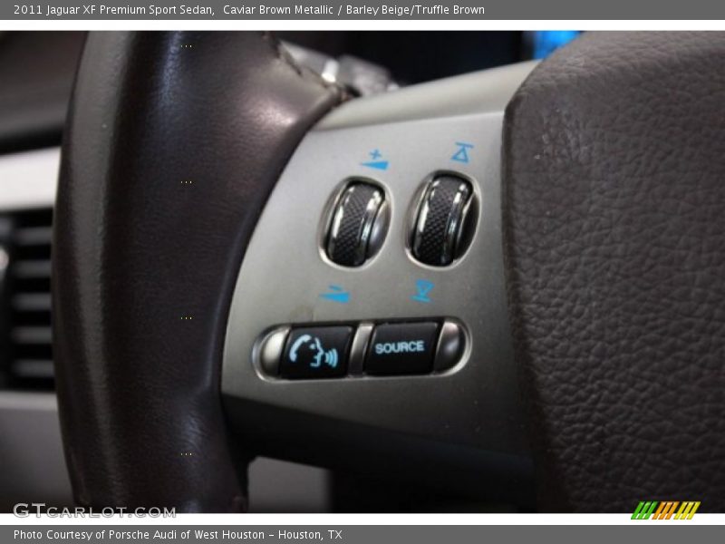 Caviar Brown Metallic / Barley Beige/Truffle Brown 2011 Jaguar XF Premium Sport Sedan