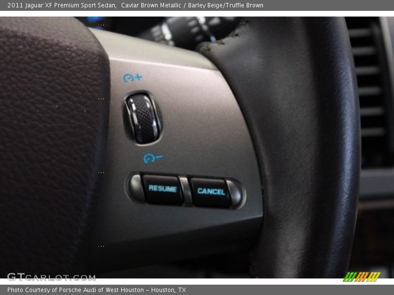 Caviar Brown Metallic / Barley Beige/Truffle Brown 2011 Jaguar XF Premium Sport Sedan