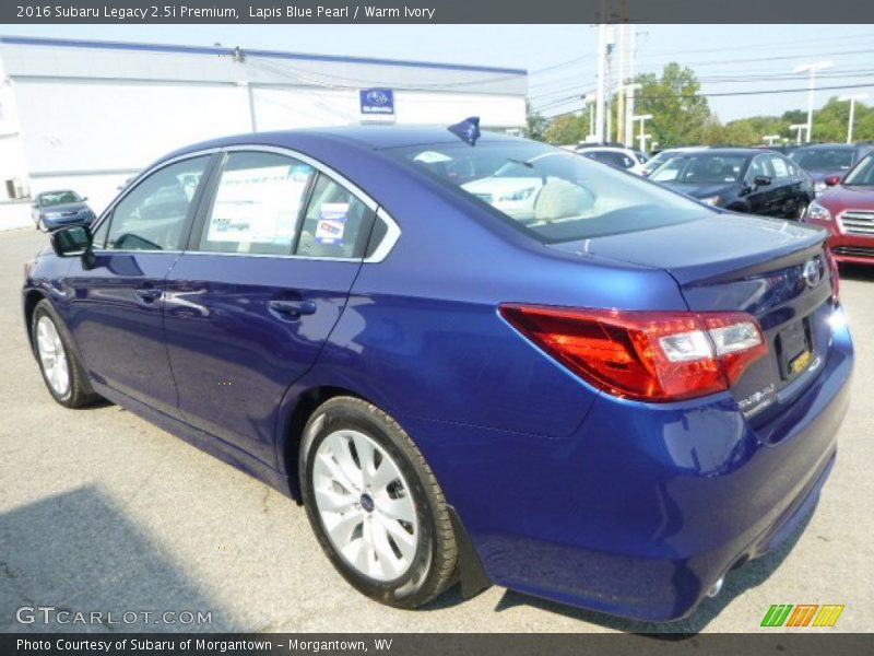 Lapis Blue Pearl / Warm Ivory 2016 Subaru Legacy 2.5i Premium