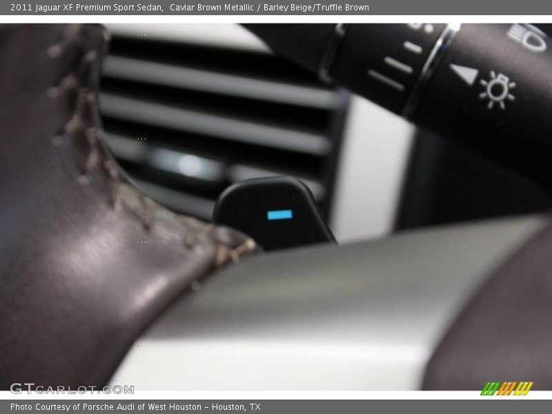 Caviar Brown Metallic / Barley Beige/Truffle Brown 2011 Jaguar XF Premium Sport Sedan