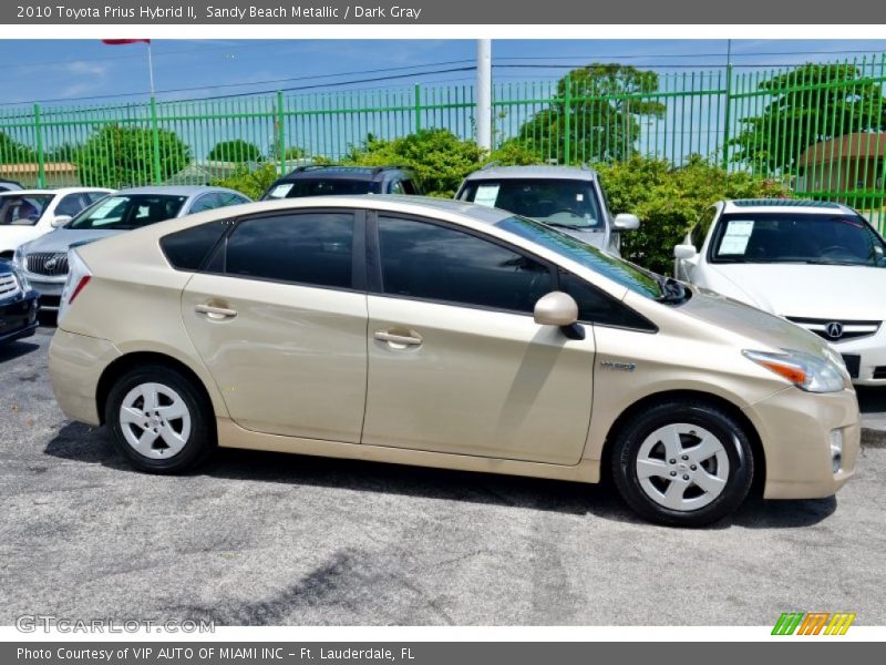 Sandy Beach Metallic / Dark Gray 2010 Toyota Prius Hybrid II