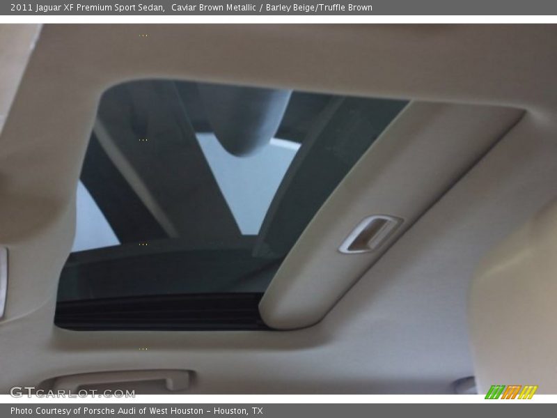 Caviar Brown Metallic / Barley Beige/Truffle Brown 2011 Jaguar XF Premium Sport Sedan