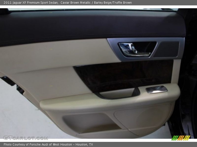 Caviar Brown Metallic / Barley Beige/Truffle Brown 2011 Jaguar XF Premium Sport Sedan