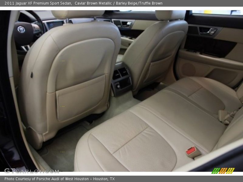 Caviar Brown Metallic / Barley Beige/Truffle Brown 2011 Jaguar XF Premium Sport Sedan