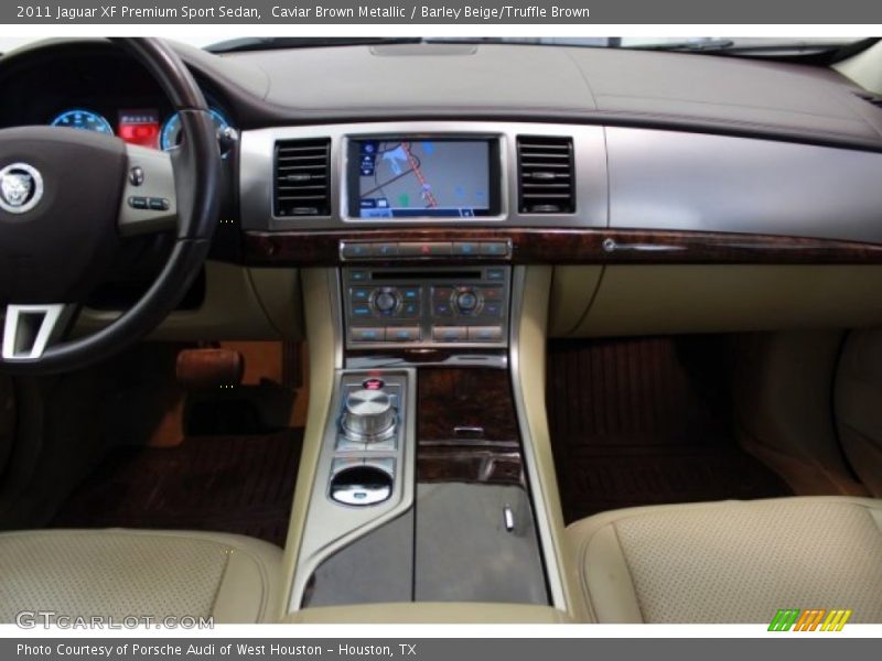Caviar Brown Metallic / Barley Beige/Truffle Brown 2011 Jaguar XF Premium Sport Sedan