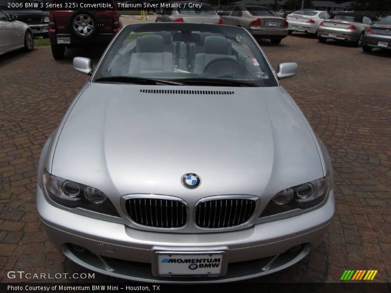 Titanium Silver Metallic / Grey 2006 BMW 3 Series 325i Convertible