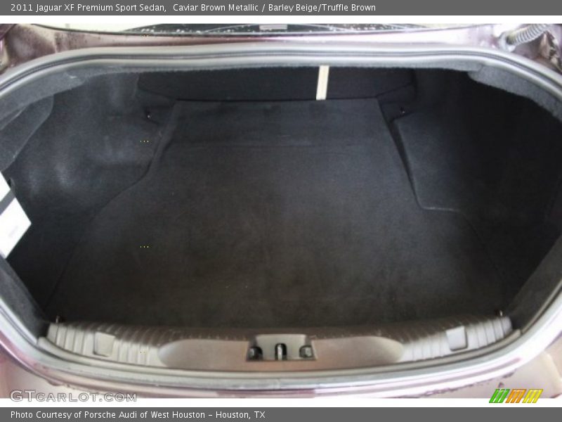 Caviar Brown Metallic / Barley Beige/Truffle Brown 2011 Jaguar XF Premium Sport Sedan