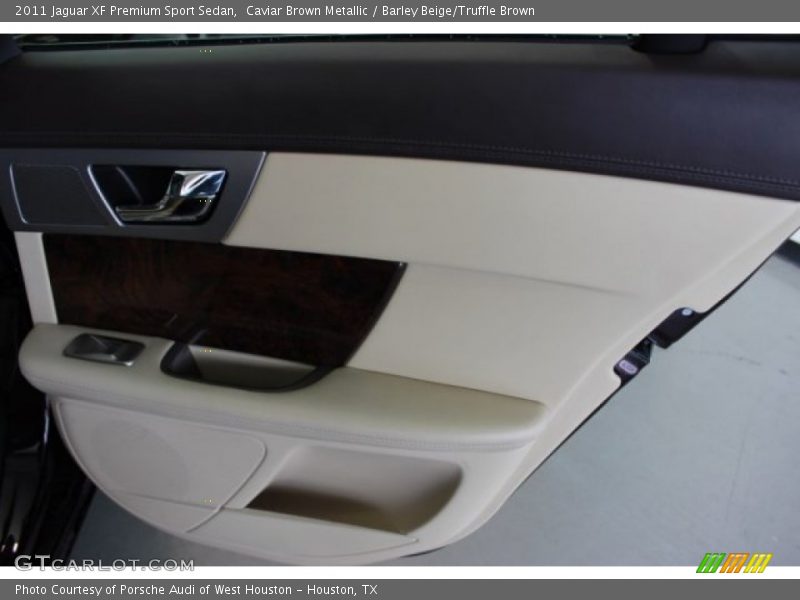 Caviar Brown Metallic / Barley Beige/Truffle Brown 2011 Jaguar XF Premium Sport Sedan