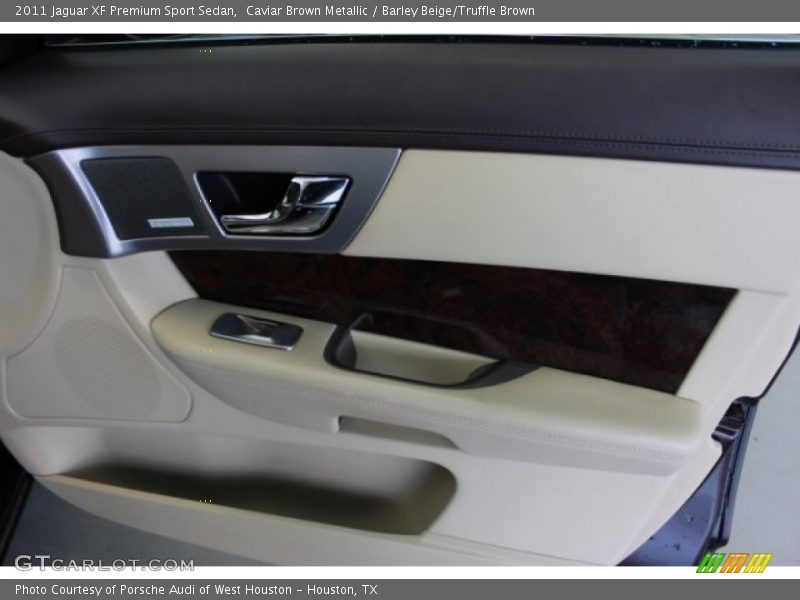 Caviar Brown Metallic / Barley Beige/Truffle Brown 2011 Jaguar XF Premium Sport Sedan