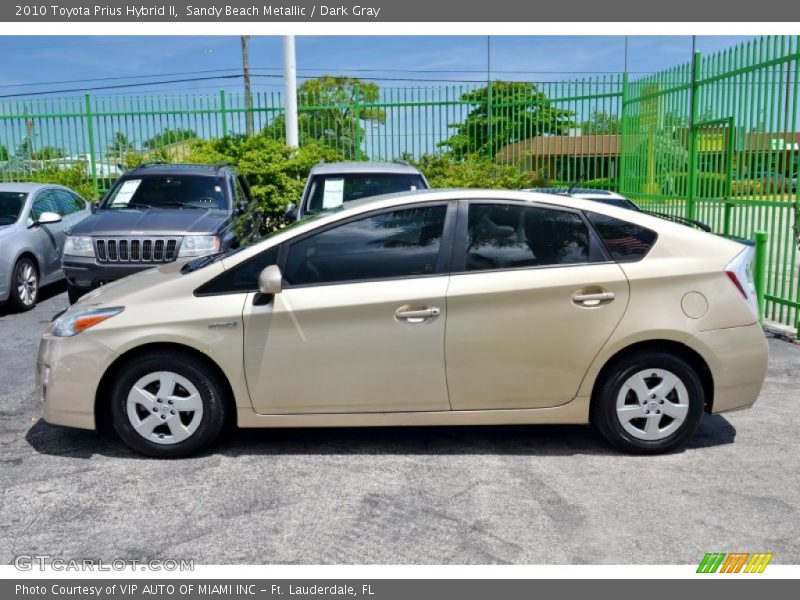 Sandy Beach Metallic / Dark Gray 2010 Toyota Prius Hybrid II