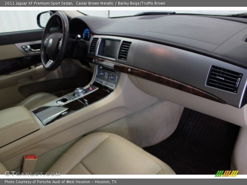 Caviar Brown Metallic / Barley Beige/Truffle Brown 2011 Jaguar XF Premium Sport Sedan