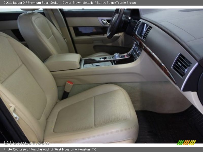 Caviar Brown Metallic / Barley Beige/Truffle Brown 2011 Jaguar XF Premium Sport Sedan