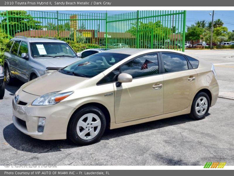 Sandy Beach Metallic / Dark Gray 2010 Toyota Prius Hybrid II