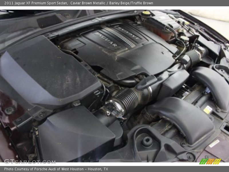 Caviar Brown Metallic / Barley Beige/Truffle Brown 2011 Jaguar XF Premium Sport Sedan