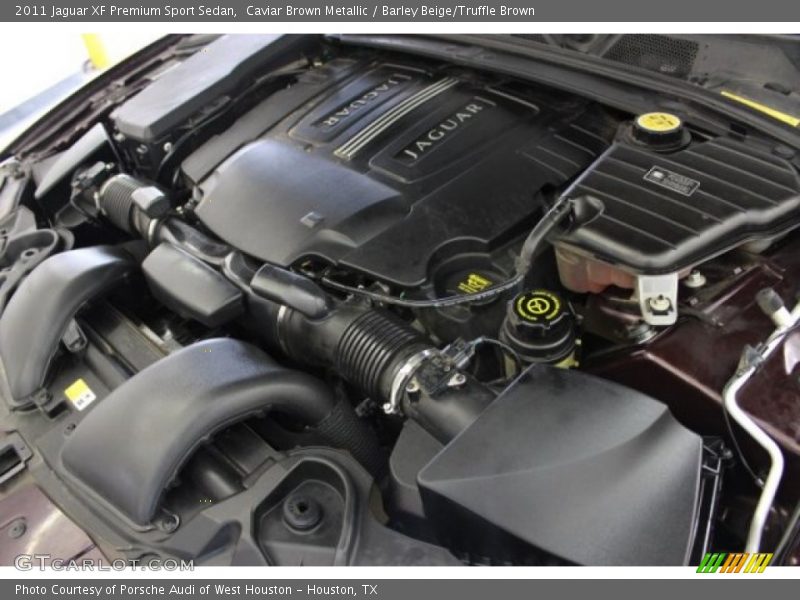 Caviar Brown Metallic / Barley Beige/Truffle Brown 2011 Jaguar XF Premium Sport Sedan