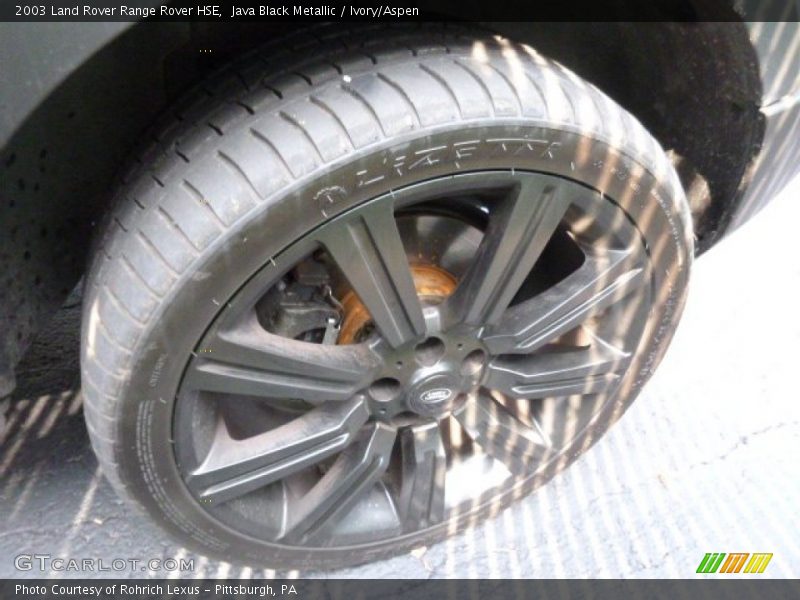 Java Black Metallic / Ivory/Aspen 2003 Land Rover Range Rover HSE