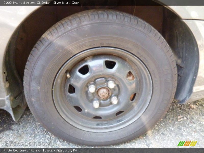 Silver Mist / Gray 2002 Hyundai Accent GL Sedan